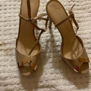 Sexy Jessica Simpson strappy heels